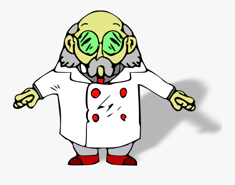 Human Behavior,art,area - Cartoon Funny Mad Scientist, Transparent Clipart