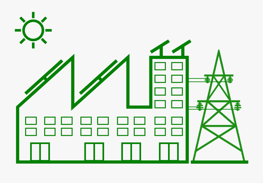 On Gr - Clipart For Industrial Rooftop Solar, Transparent Clipart