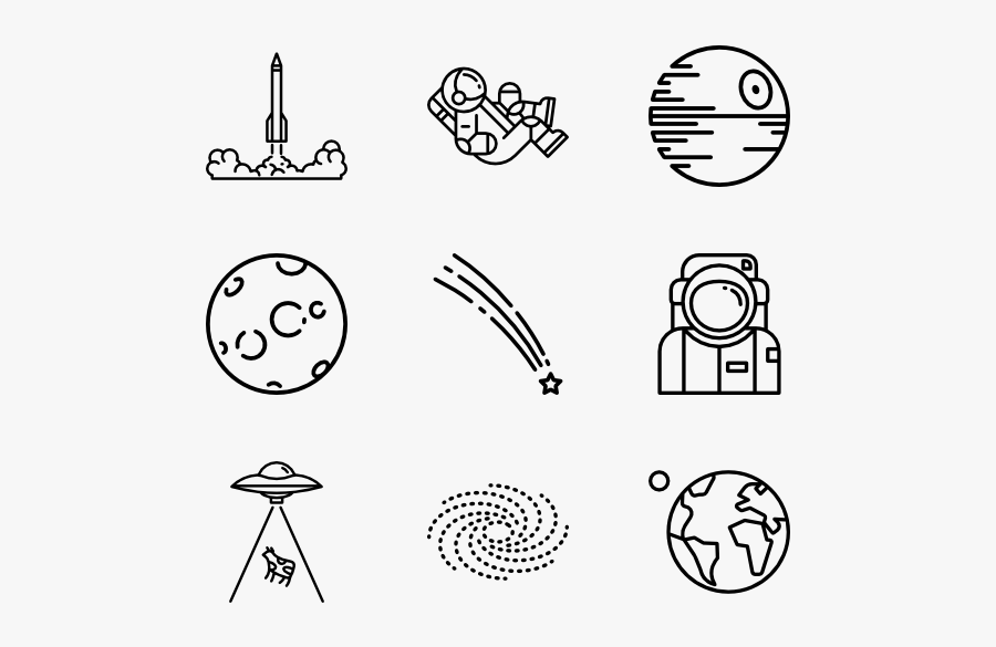 Space - Space Icons Png, Transparent Clipart