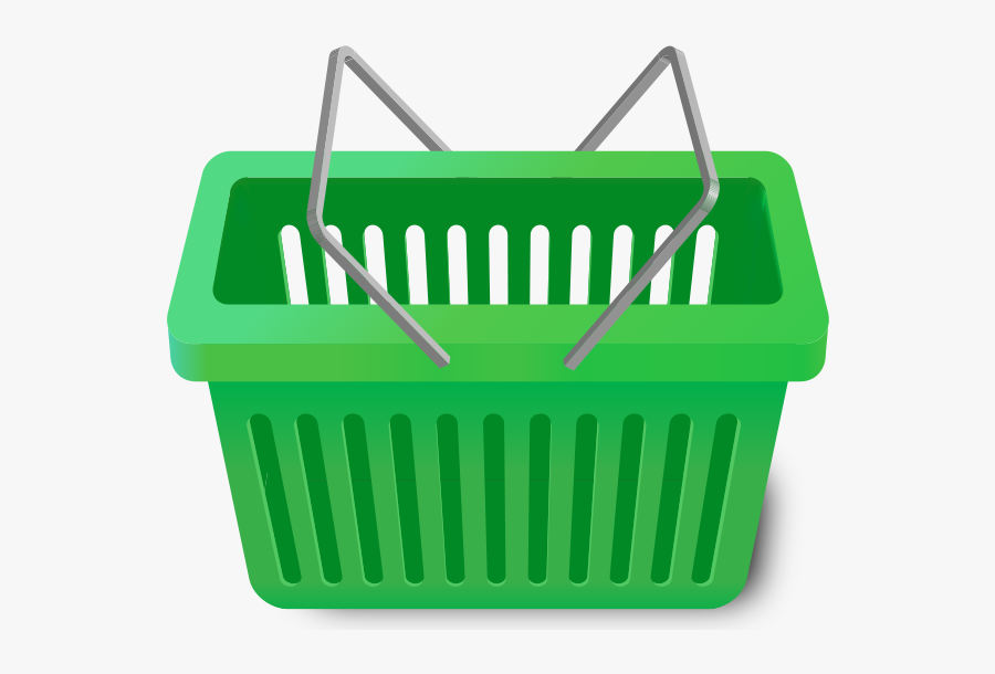 Shopping Cart Green - Green Shopping Cart Icon, Transparent Clipart