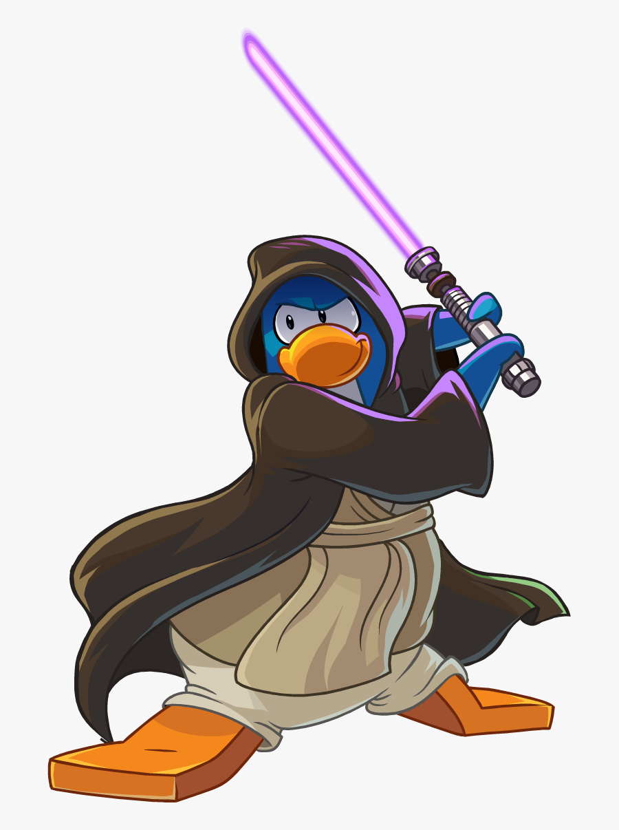 Image Newspaper Issue Purple - Club Penguin Star Wars Robe, Transparent Clipart