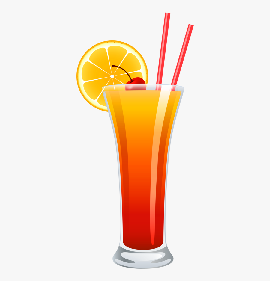 Cocktail Tequila Sunrise Png Clipart - Tequila Sunrise Cocktail Png, Transparent Clipart