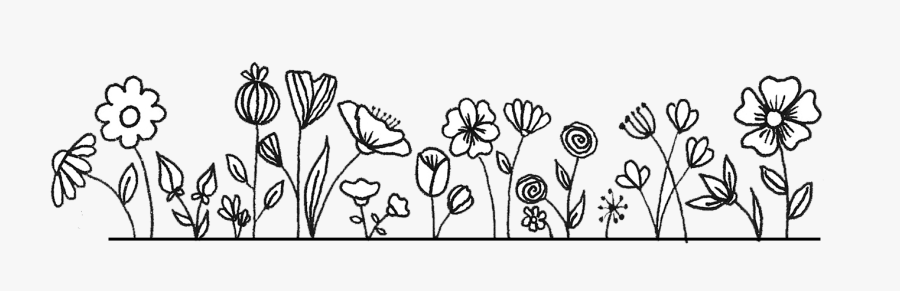 Clip Art Petite Floral The Planner - Flower Doodle Art Png , Free