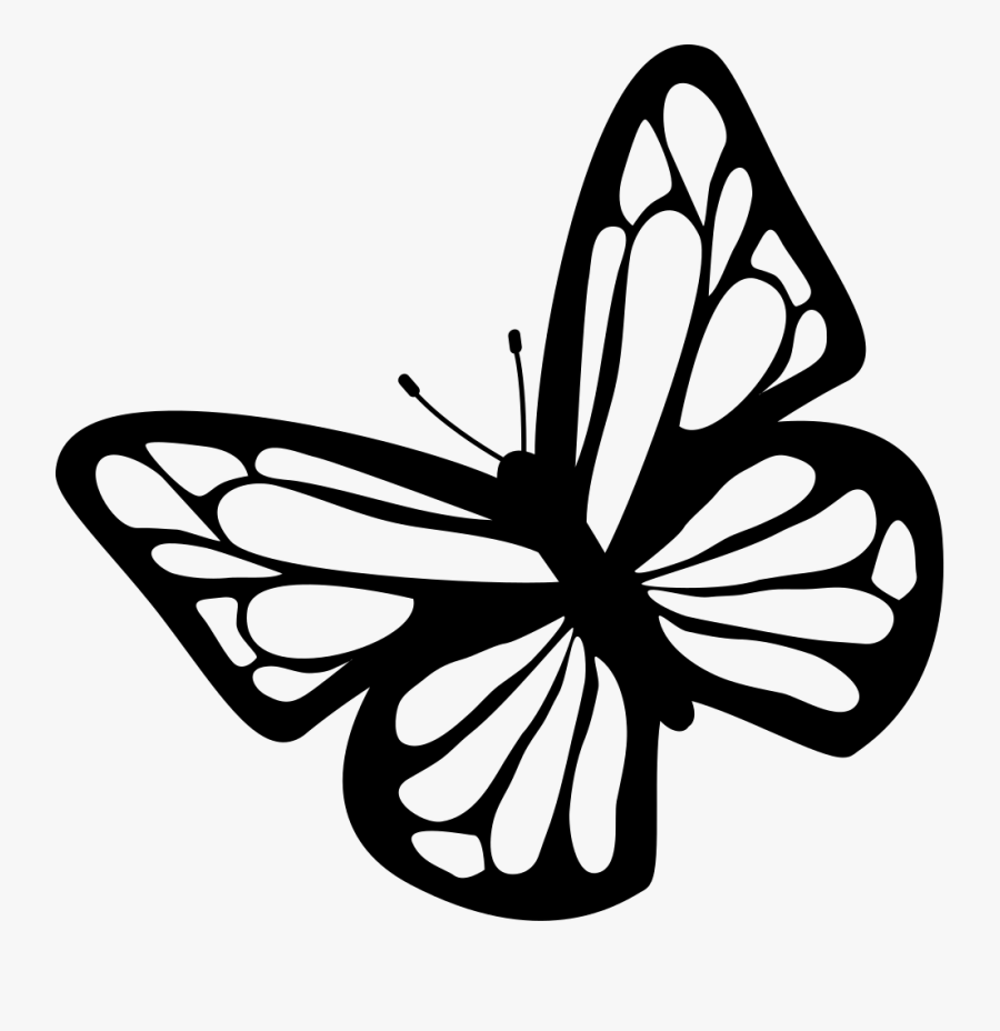 Butterfly Black And White Clipart Download Free Images - Butterfly Svg File Free, Transparent Clipart