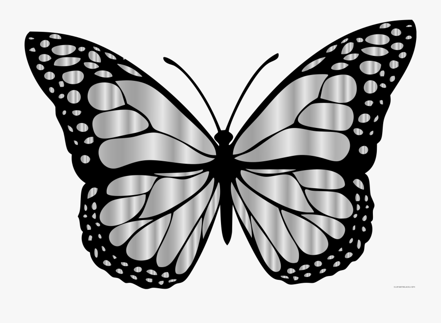Monarch Butterfly Animal Free Black White Clipart Images - Redbubble