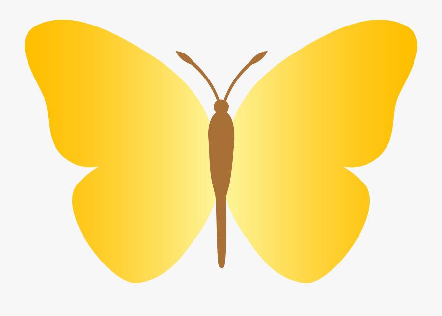 Plain Yellow Butterfly, Transparent Clipart