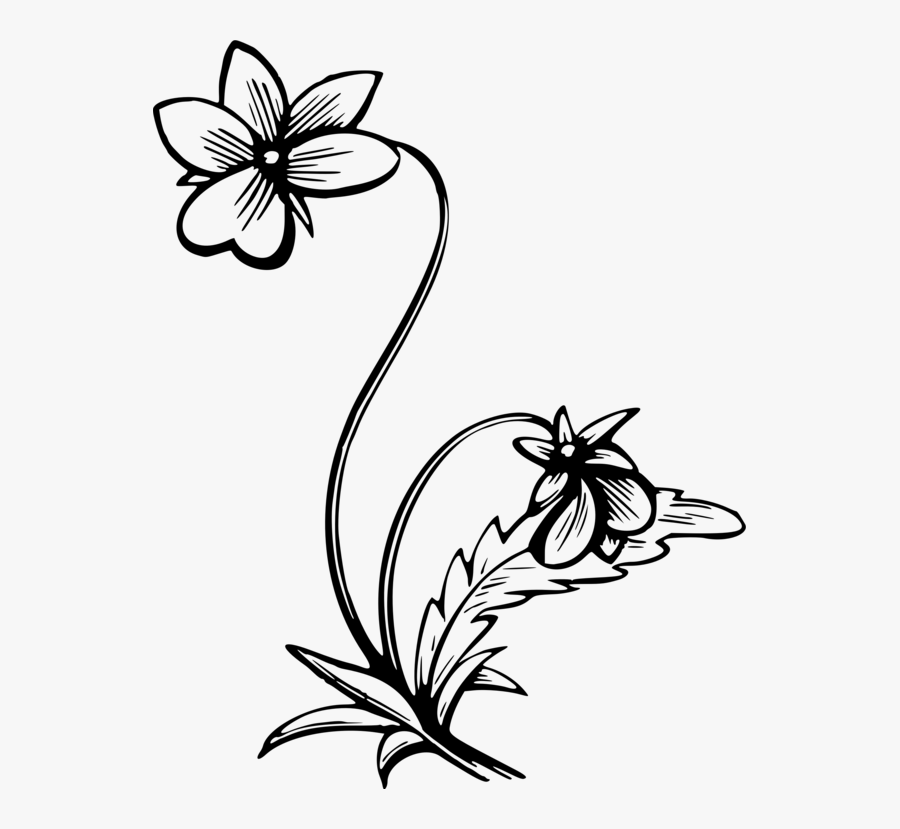 Computer Icons Brush-footed Butterflies User Interface - Flower With Heart Clipart Black And White, Transparent Clipart