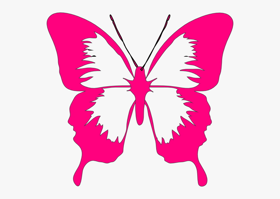 Pink Butterfly - Colorful Butterflies Clip Art, Transparent Clipart