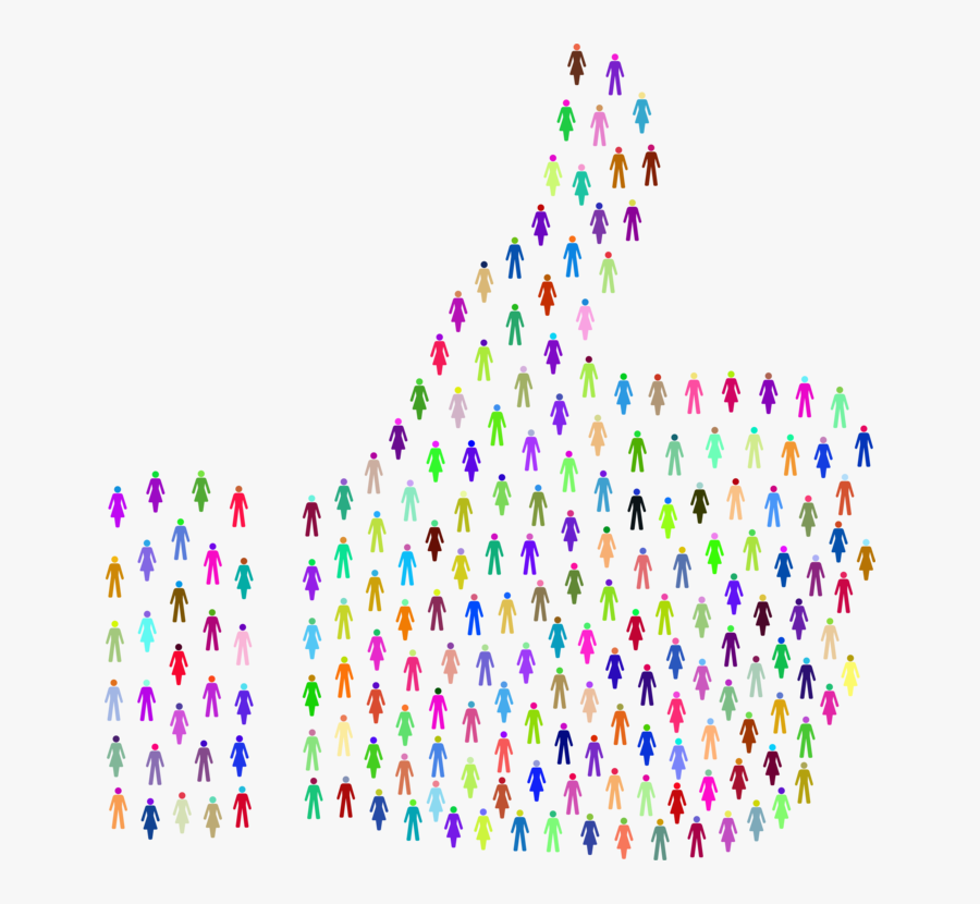 Line,symmetry,social Media - People Thumbs Up Clipart, Transparent Clipart