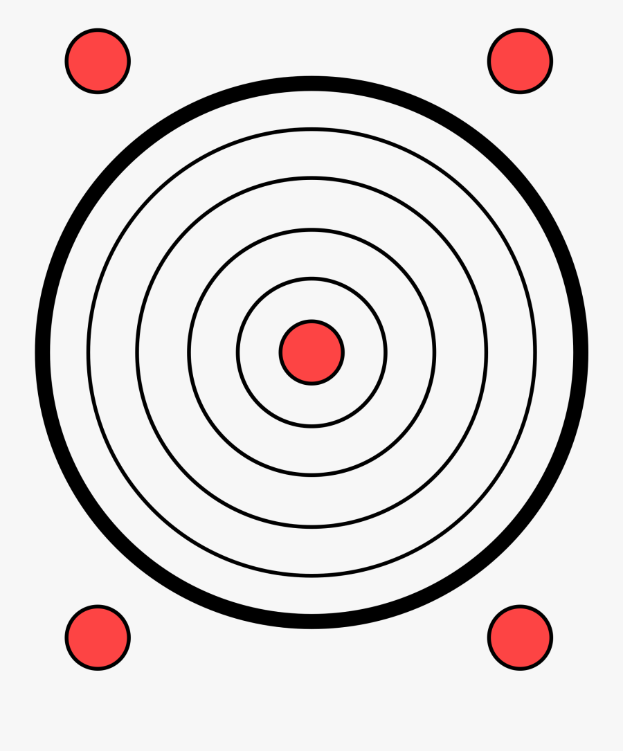 Rifle Target Clip Arts - Pistol Target Svg, Transparent Clipart
