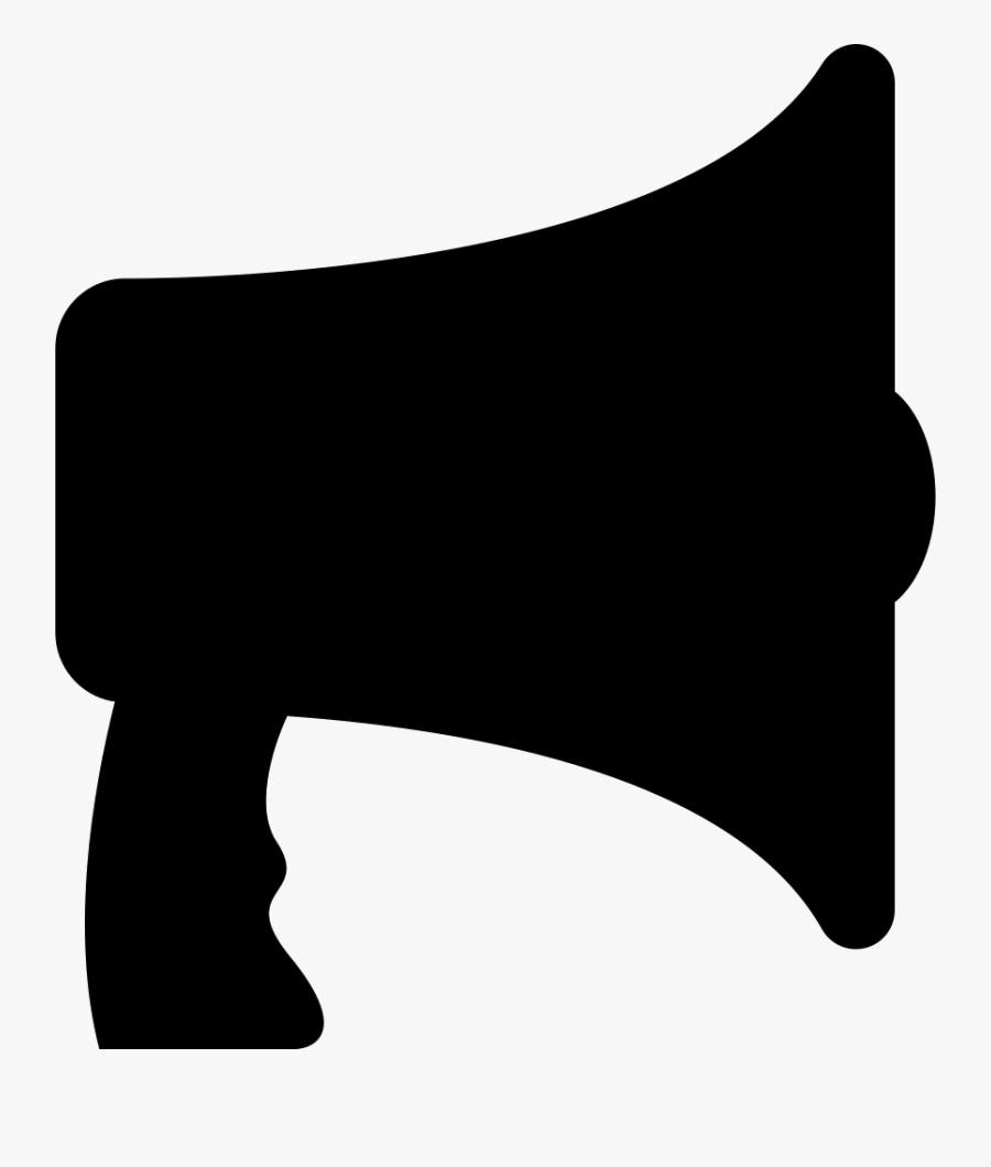 Transparent Megaphone Clipart Png - Silueta De Un Megafono, Transparent Clipart