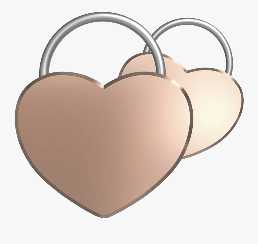 Heart Locks Png, Transparent Clipart