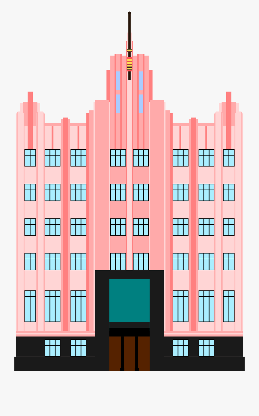 Art Deco Building Clip Arts - Art Deco Building Clipart, Transparent Clipart
