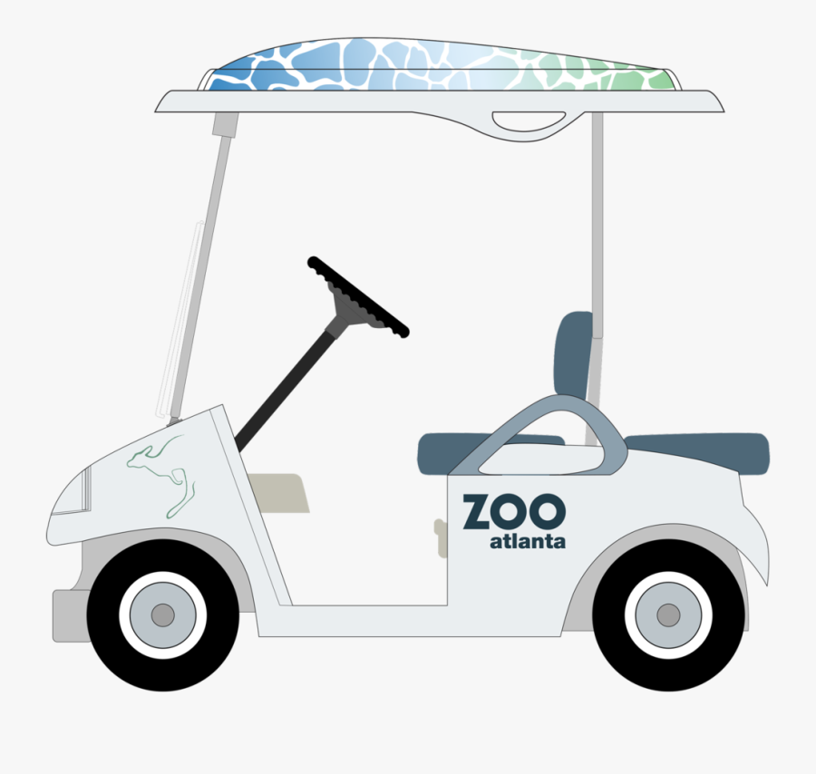Zoo Golf Cart - Electric Cart At Zoo Atlanta, Transparent Clipart