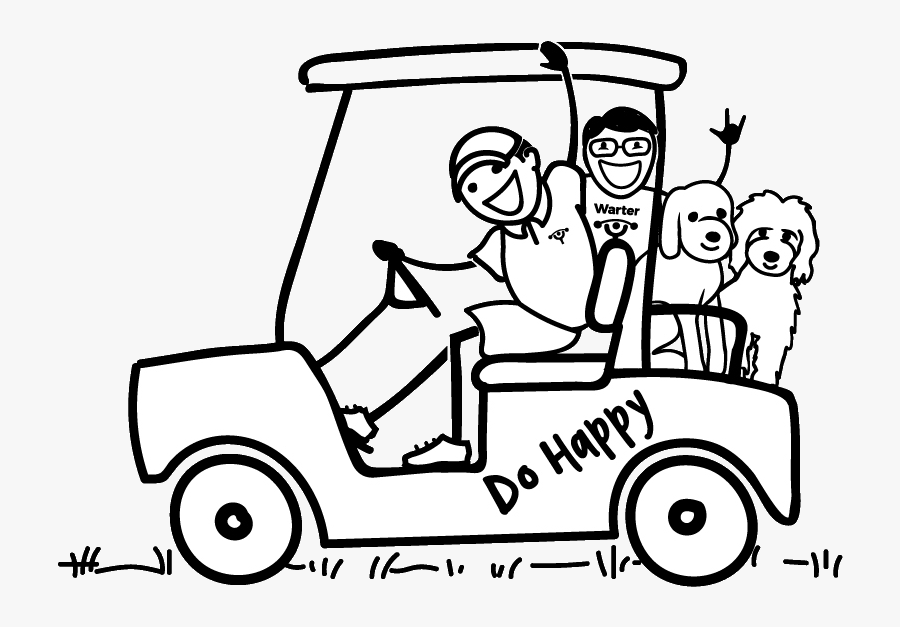 Do Happy Golf Cart - Illustration, Transparent Clipart