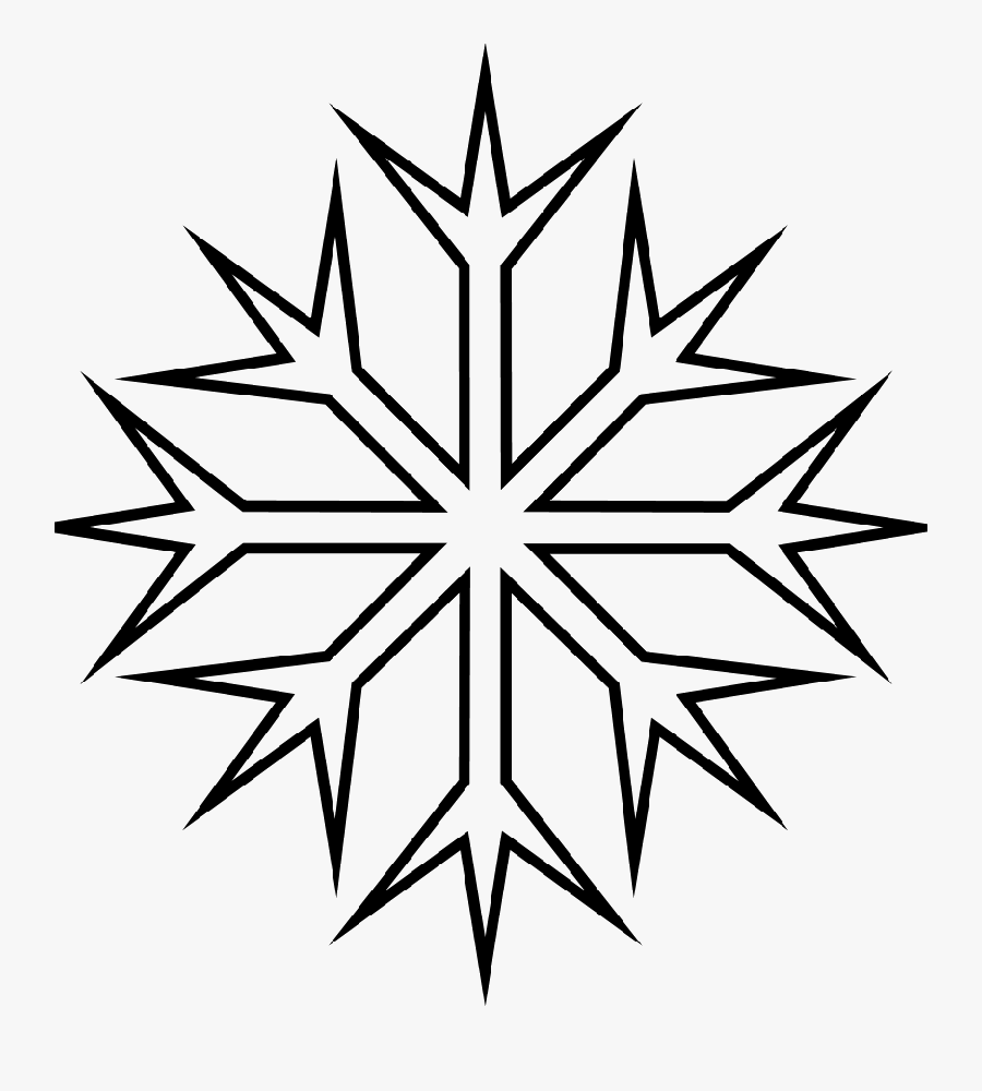 Printables Coloring Pages Snowflakes Clipart , Png - Coloring Pages Of Winter Snowflakes, Transparent Clipart