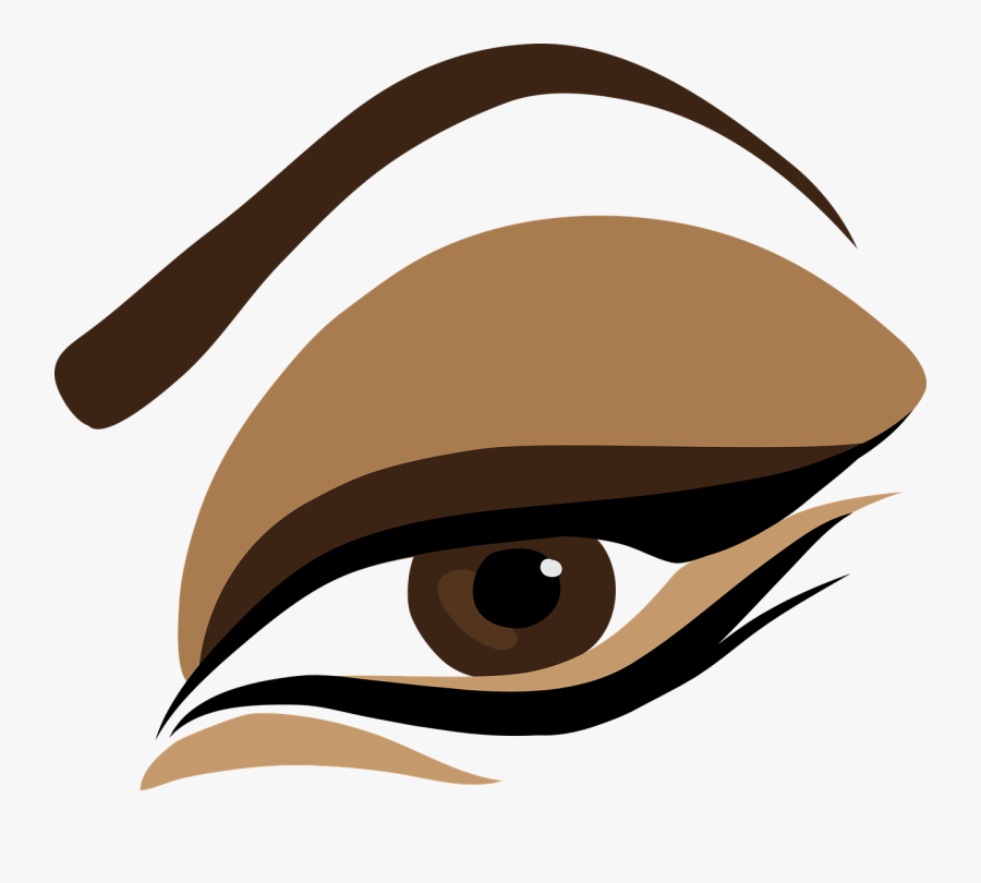 Clip Art Cartoon Eyebrow - Eye Shadow Clipart, Transparent Clipart