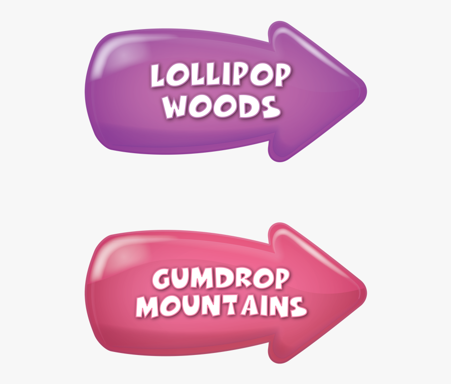 Path Signs More Giant Sweets, Candyland - General Supply, Transparent Clipart