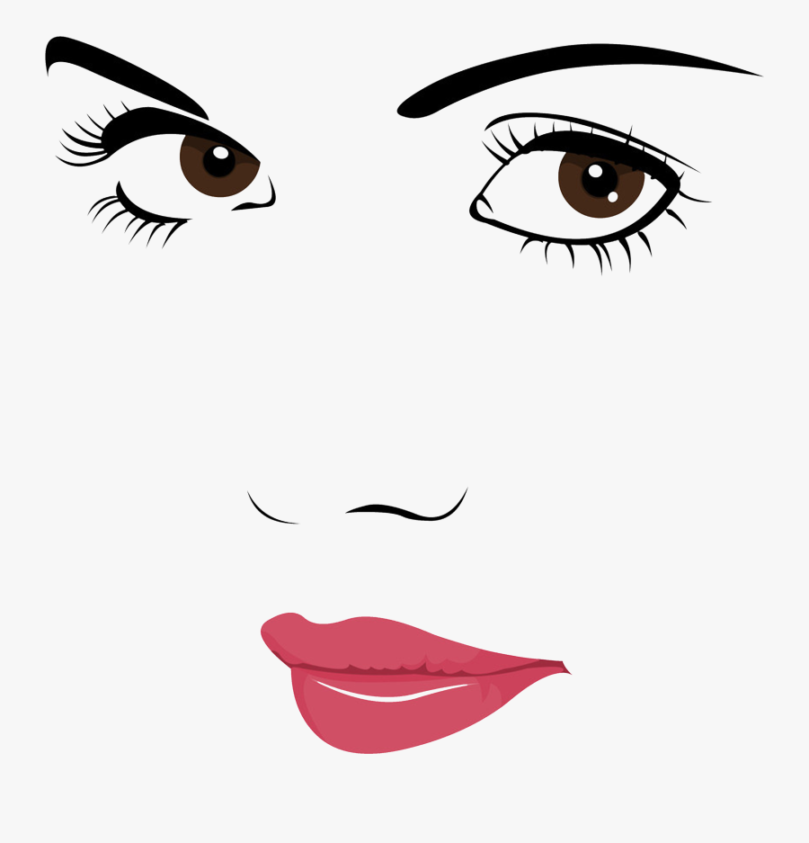 Face Portrait Woman Clip Art - Beauty Girl Face Clip Art, Transparent Clipart