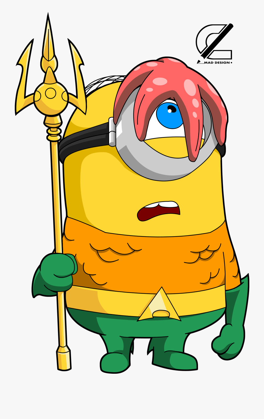 Aquaman Clipart Avengers - Minion Aquaman, Transparent Clipart