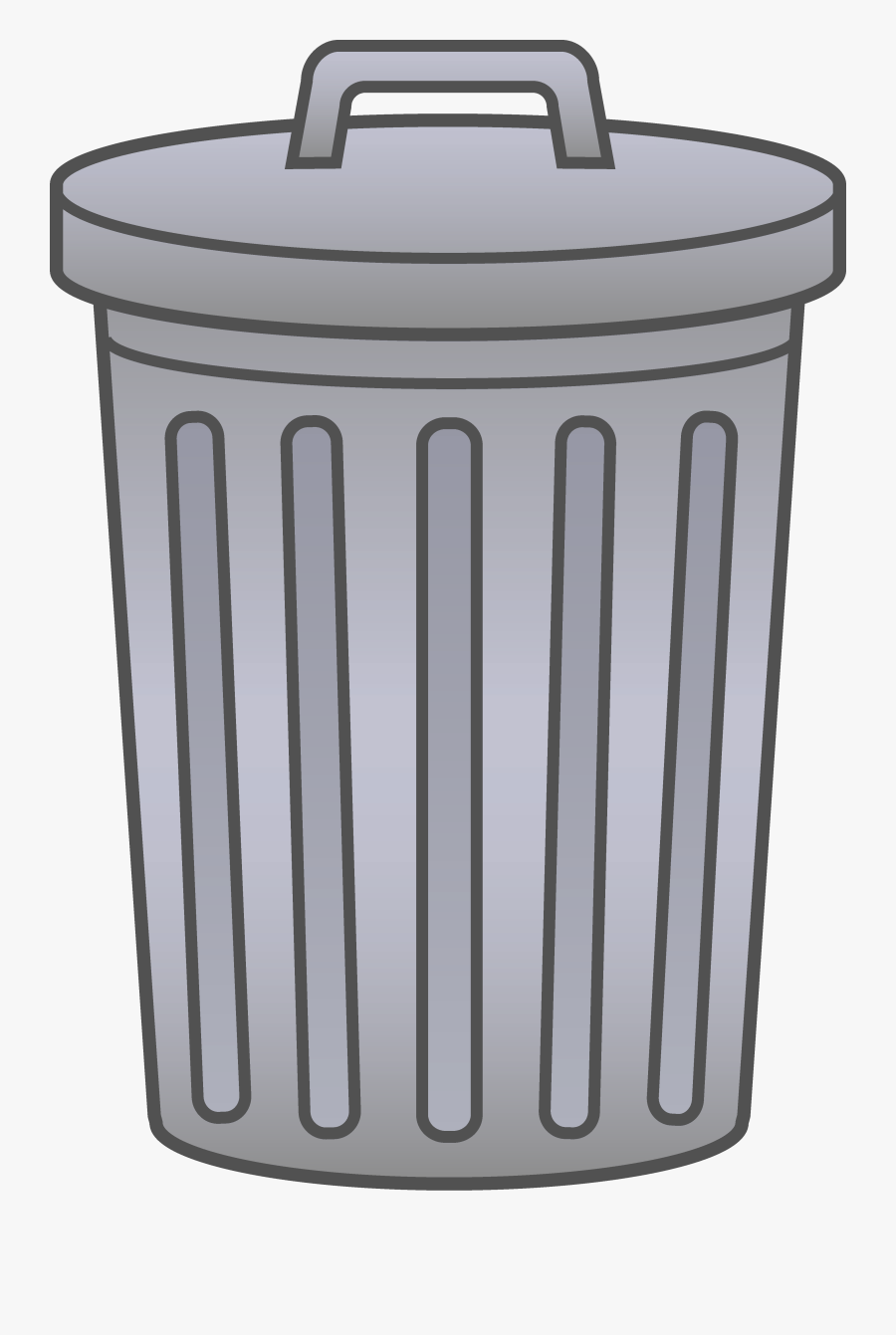 Garbage Cliparts - Trash Can Clipart Png, Transparent Clipart