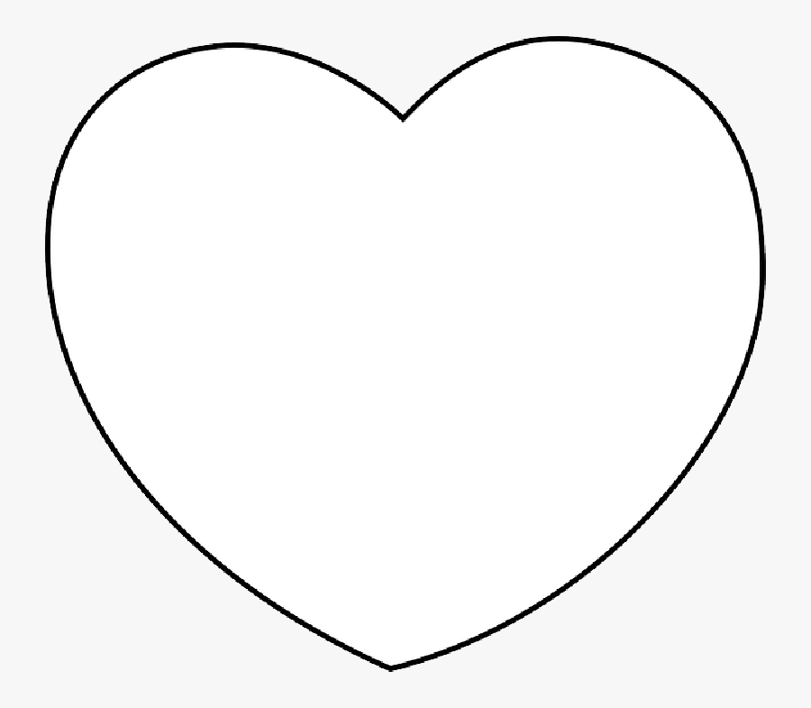 Love Heart Clipart White - White Heart With A Black Background, Transparent Clipart