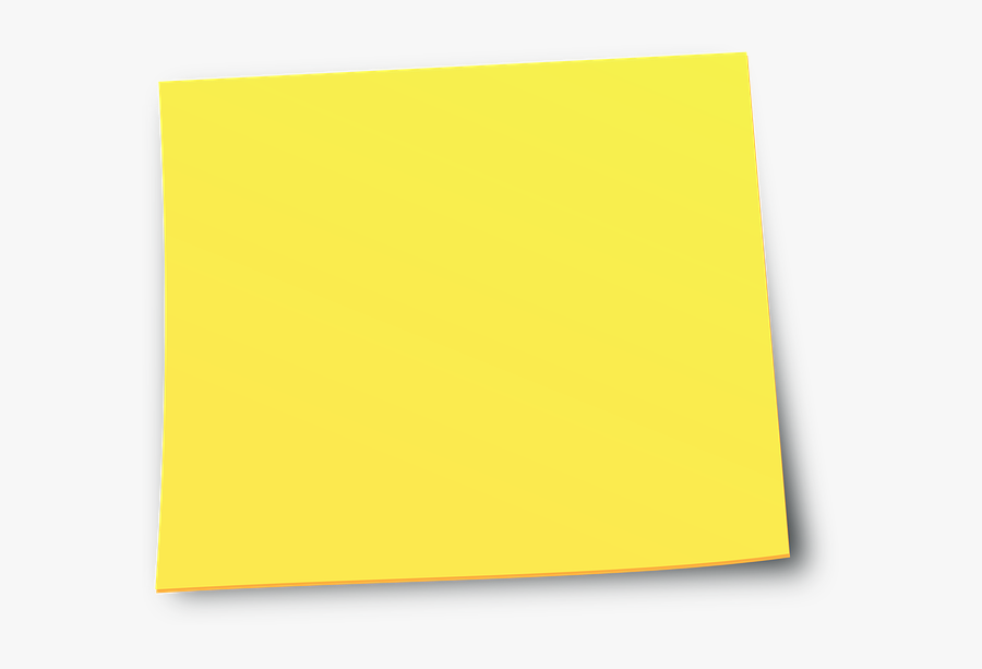 Yellow Sticky Notes - Post It Note Yellow Png, Transparent Clipart