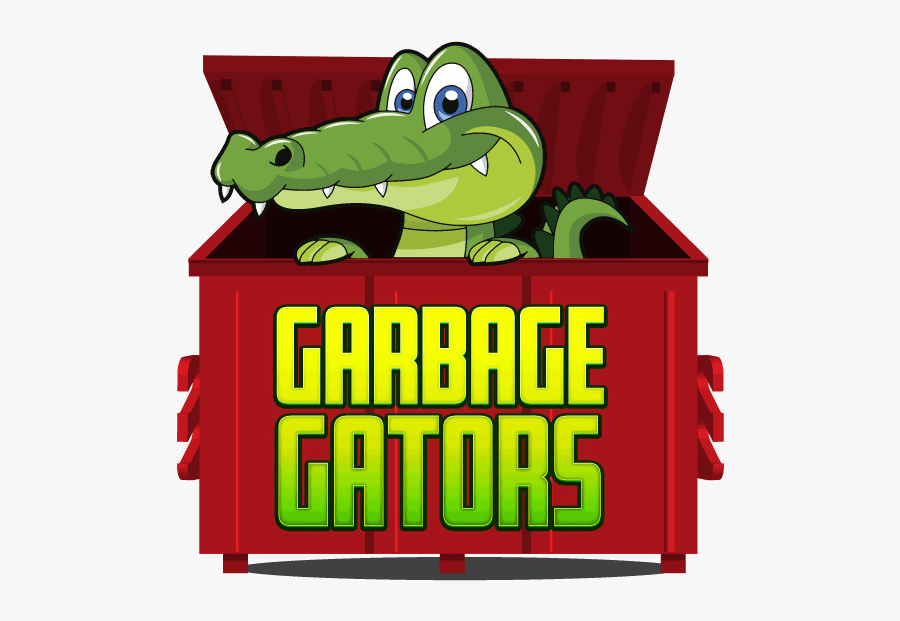 Garbage Clipart Garbage Dumpster - Gators In Trash Cans, Transparent Clipart