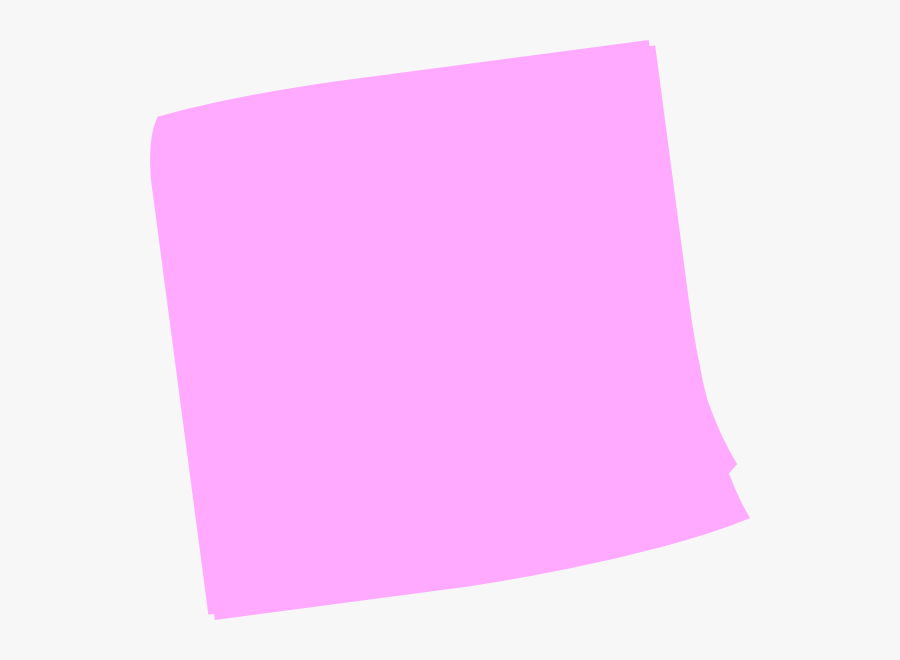 Pink Post It Clip Art At Clker - Pink Post It Note, Transparent Clipart