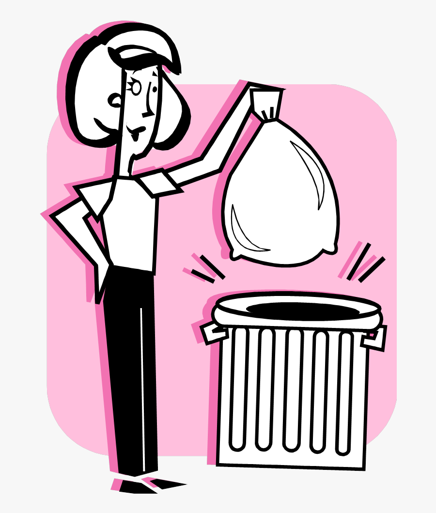 Let Go Of The Clutter Now And You"ll Thank Yourself - Throw Away The Garbage, Transparent Clipart