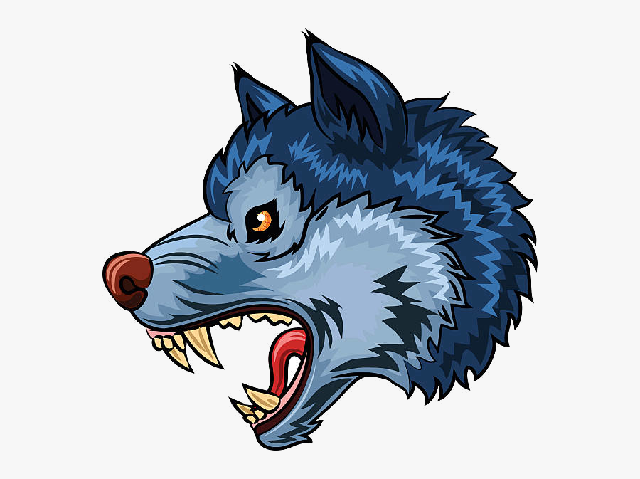 Mouth Clipart Wolf Graphics Illustrations Free On Transparent - Wolf Open Mouth Vector, Transparent Clipart