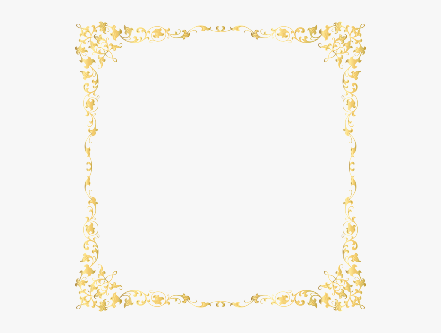 Clip Art Gold Glitter Border - Png Transparent Png Gold Border, Transparent Clipart