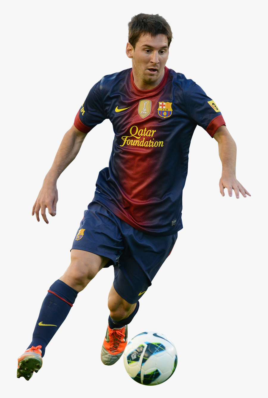 Footballer Clipart Barcelona Soccer - Messi Png, Transparent Clipart