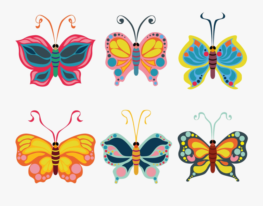 Butterfly Beautiful Clipart Vector Art Graphics Transparent - Butterfly Clipart, Transparent Clipart