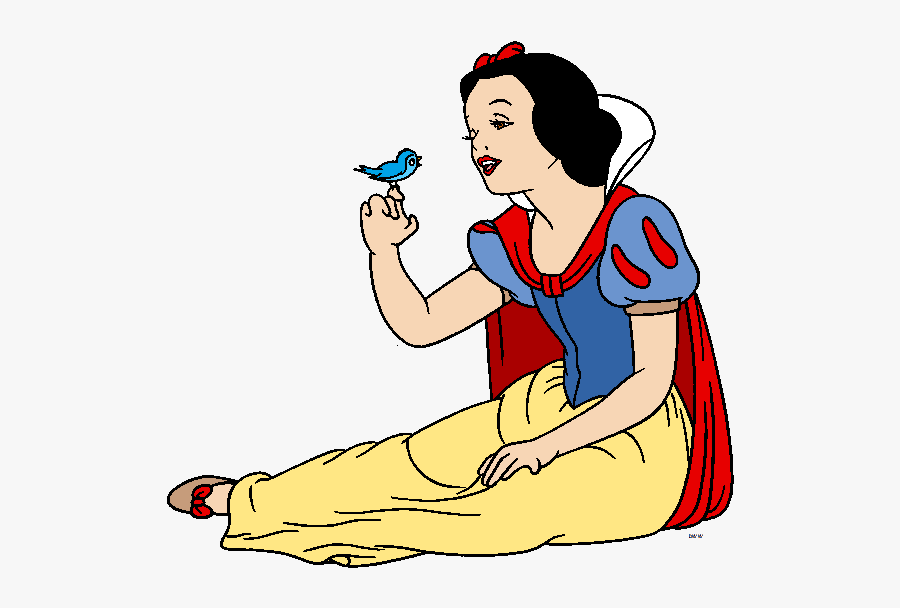 Download Snow White Clipart - Snow White Sitting With Bird , Free ...