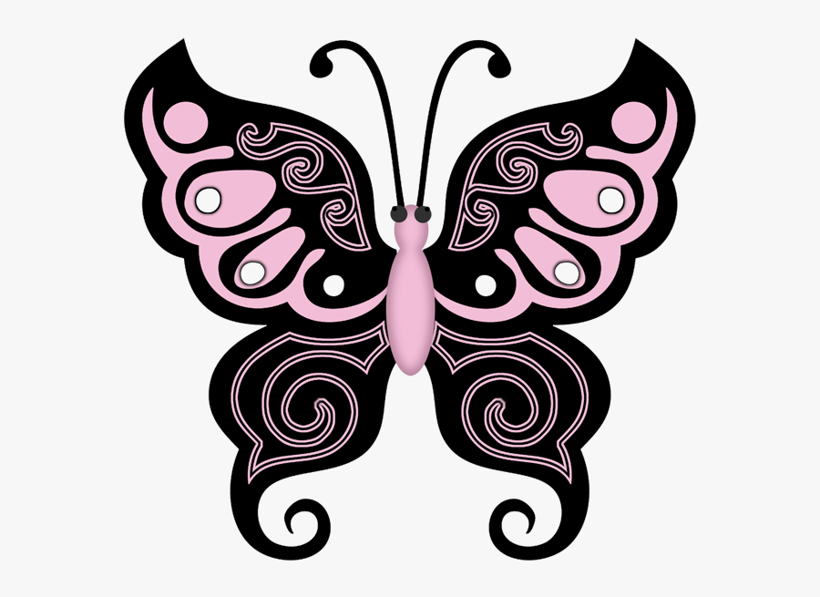 Playboy Bunny Collection Insect Clipart, Butterfly - Butterfly Border Design For Project, Transparent Clipart