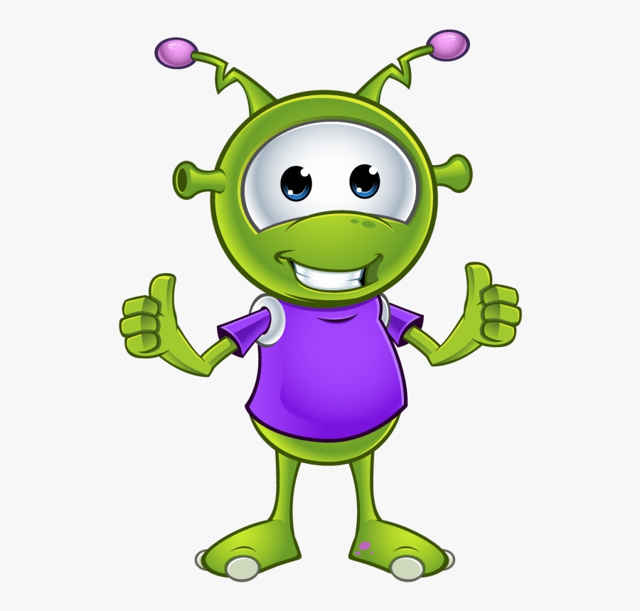 Alien Clipart Thumb For Free And Use In Presentations - Little Green Alien Cute, Transparent Clipart