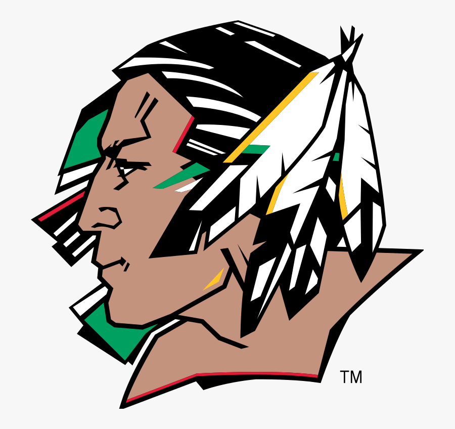 Indian Free On Dumielauxepices - North Dakota Fighting Sioux Logo, Transparent Clipart