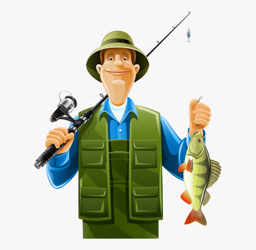 Fish Helper Clipart - Fisherman Png, Transparent Clipart