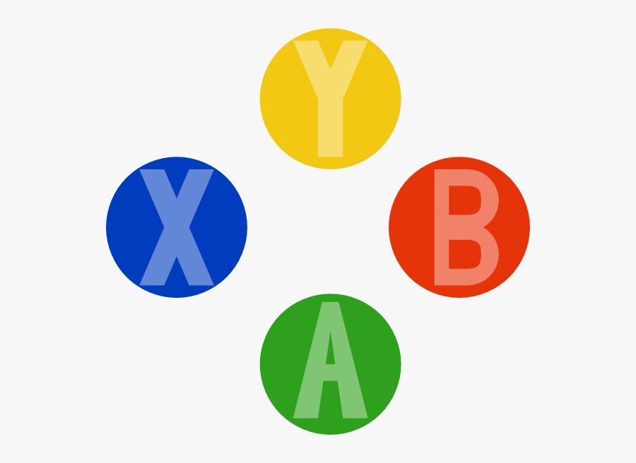 Xbox Controller Buttons Svg Clip Arts - Xbox Controller Button Colors, Transparent Clipart