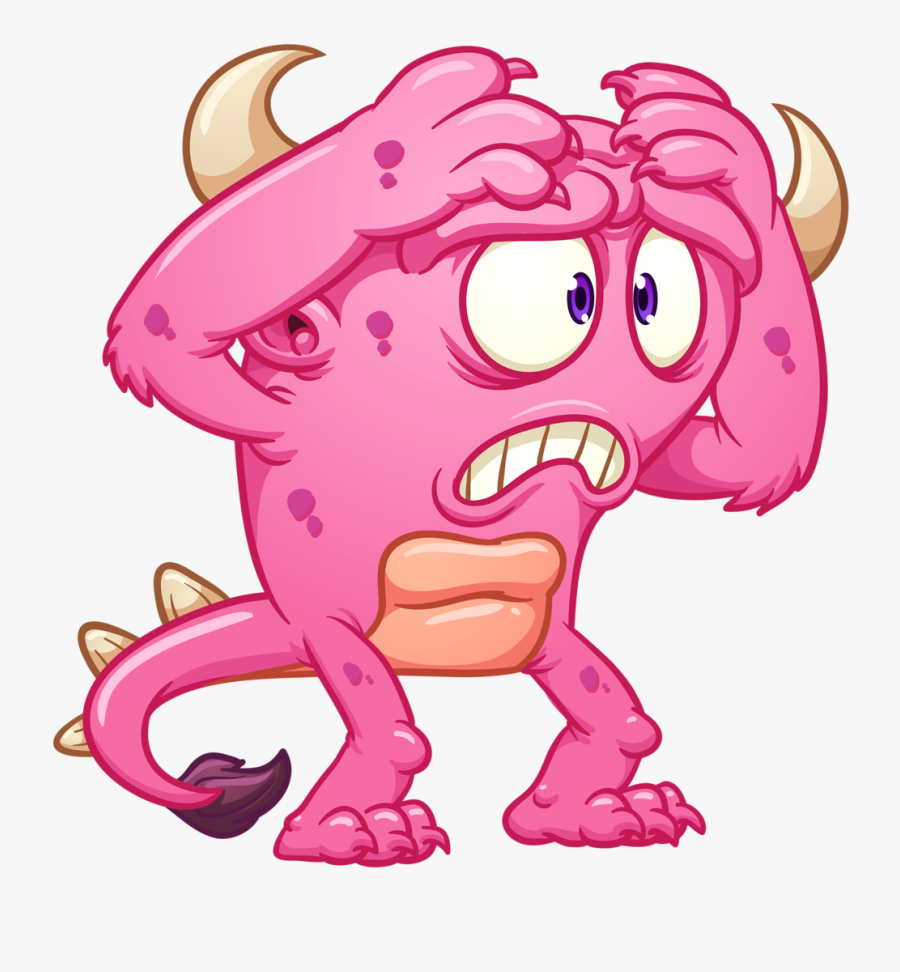 Pink Monsters, Transparent Clipart
