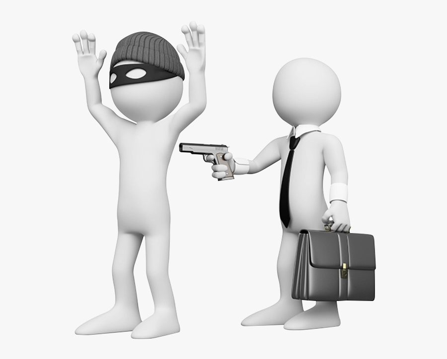 Crime Clipart Bank Robber - Robbing The Robber, Transparent Clipart