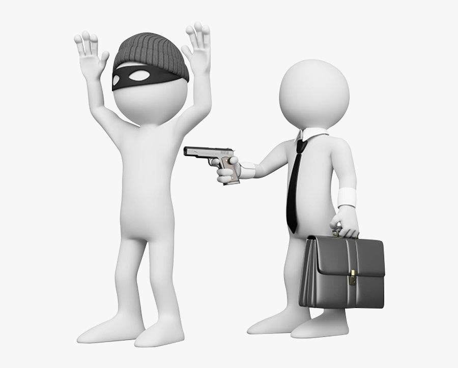 Crime Clipart Bank Robber - Robbing The Robber , Free Transparent