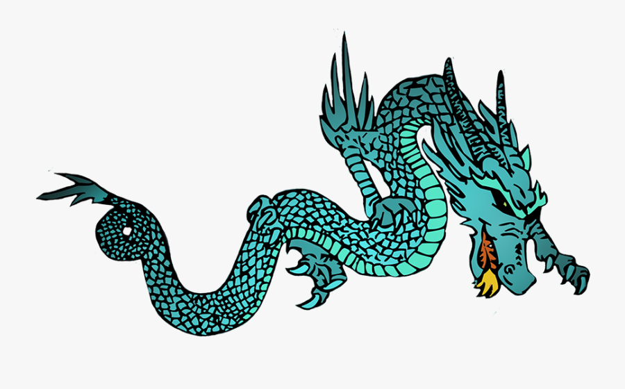 Fire Breathing Dragon - Blue And Green Dragons, Transparent Clipart