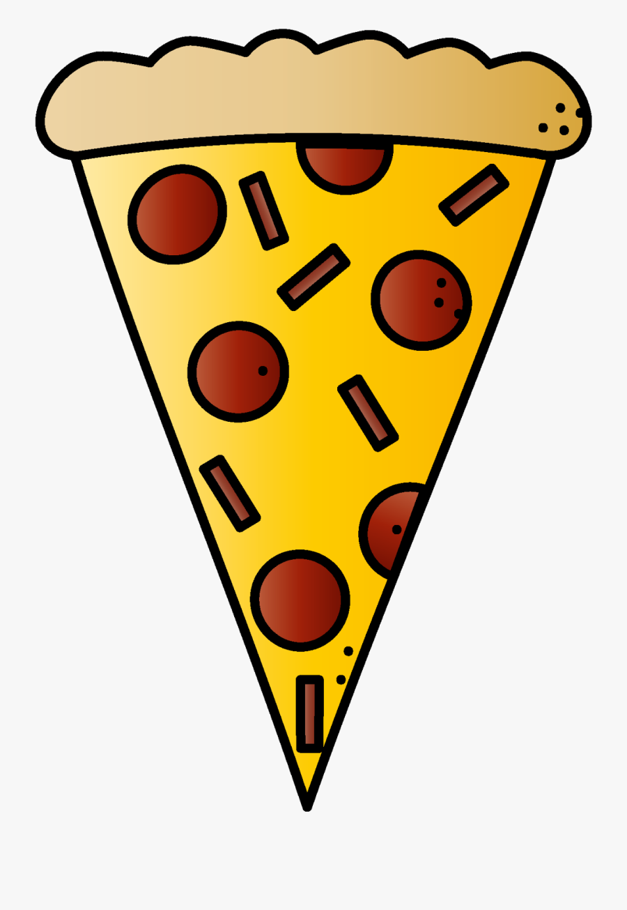 Clipart Of Pizza, If And Breathing - Triangle Pizza Clip Art, Transparent Clipart