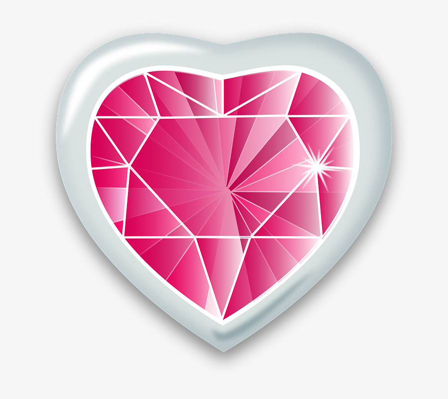 Heart Gem Svg Clip Arts - Heart Gem Png, Transparent Clipart