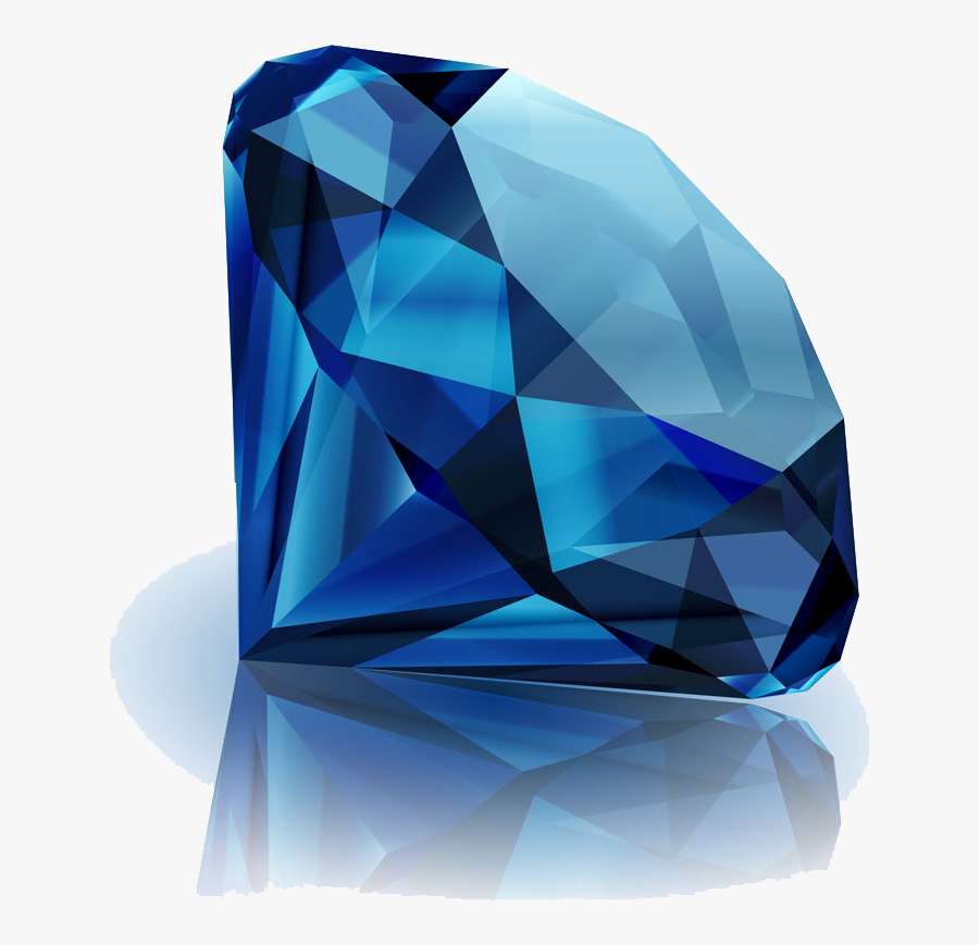 Blue Diamond Gemstone Gem Jewellery Png File Hd Clipart - Diamond Blue Gem Png, Transparent Clipart