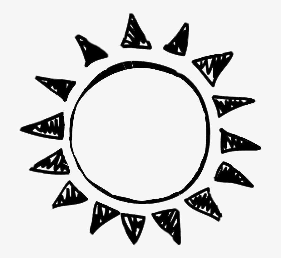 Desktop Wallpaper Image Black And White Drawing Iphone - Sun Tumblr Draw, Transparent Clipart