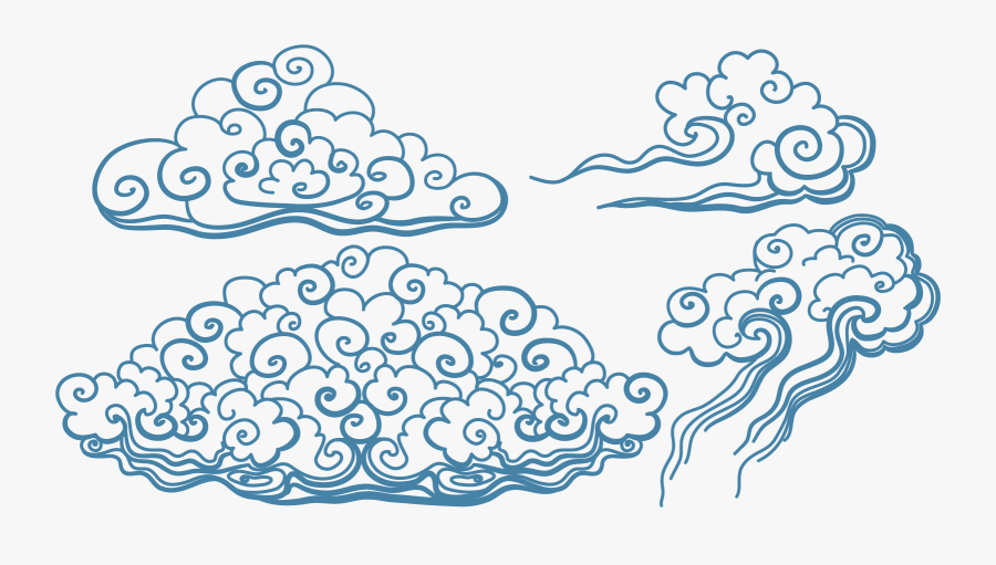 Blue Tattoo Art Vector Clouds Irezumi Japan Clipart - Japan Cloud Tattoo Png, Transparent Clipart