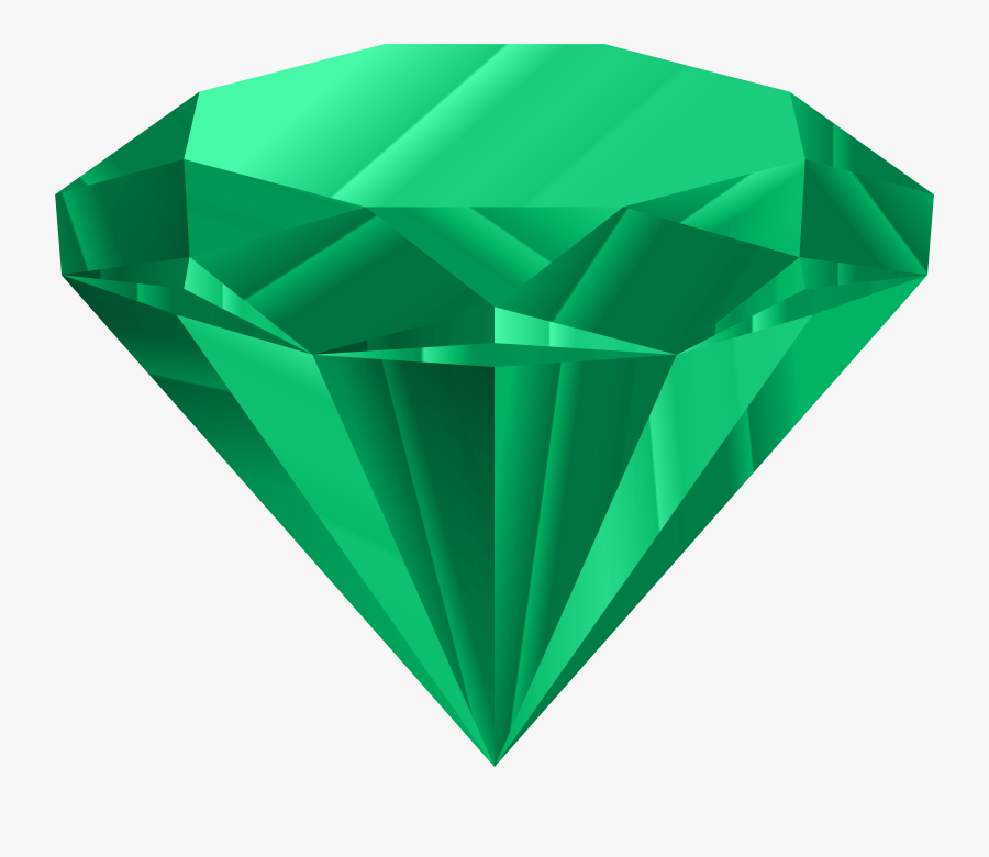 Green Diamond Png Clip Art Image, Transparent Clipart